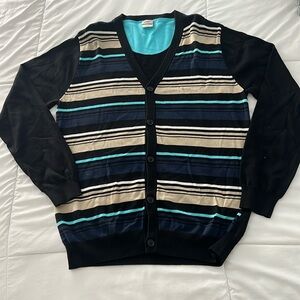 WeSC Striped Cardigan Size L